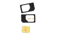 Adaptador regular preto do cartão do micro SIM/micro adaptador 3FF do cartão de SIM - 2FF