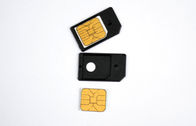 3FF mini preto 1,5 x 2.5cm do adaptador Nano do cartão do micro SIM para o iphone
