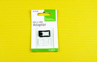 Adaptador do cartão do ABS plástico preto micro SIM/Nano ao mini adaptador de SIM