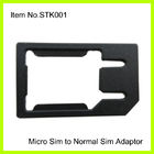 Micro preto plástico feito sob encomenda ao adaptador normal de SIM para IPhone 4