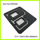 3FF - 2FF adaptador do cartão do telemóvel SIM, ABS plástico preto normal