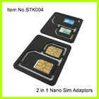 3FF - 2FF adaptador do cartão do telemóvel SIM, ABS plástico preto normal