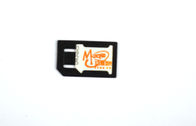 Micro adaptador Nano preto de SIM para o ABS normal do plástico do telefone móvel