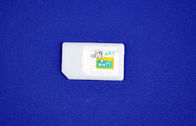 Cartão plástico do micro SIM de IPhone 4 ao adaptador Nano de SIM