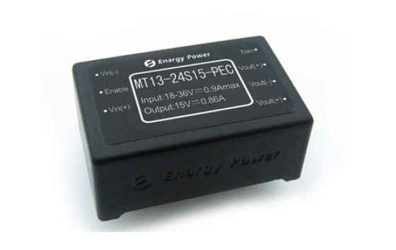 Os conversores militares 13W de DC-DC Output a fonte de alimentação MT13-24S15-PEC do isolamento 15V