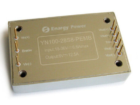 O conversor de um quarto de C.C.-C.C. do tijolo de 100 watts Output 28V YN100-28S28-PEMB