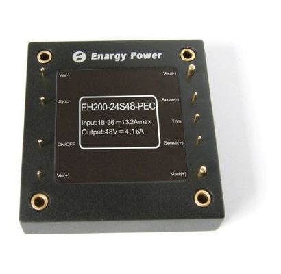 A fonte feita sob encomenda 200W da potência militar Output 48V 13.2A EH200-24S48-PEC