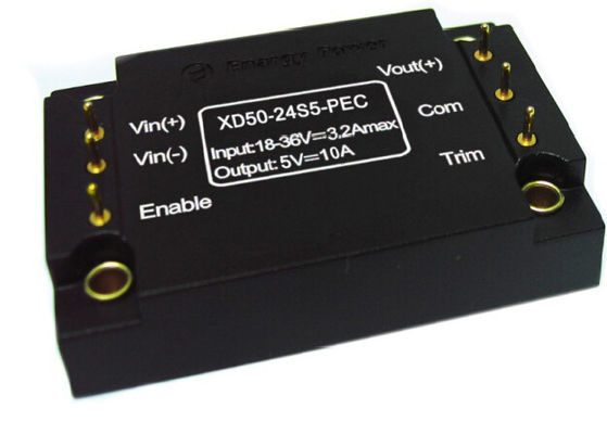Saída 5V XD50-24S5-PEC dos conversores 50W de DC-DC
