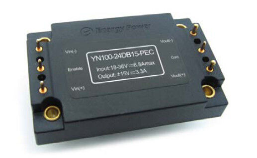 18 - 36V entrou a saída 15V YN100-24DB15-PEC dos conversores 100W da escala DC-DC