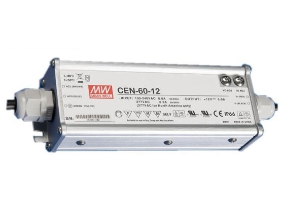 Não-condensação 60W impermeável do motorista atual do diodo emissor de luz UL8750 exterior
