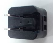 Adaptador universal do poder do curso da tomada dobrável dos E.U., carregador duplo do poder de USB 15W