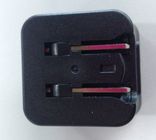 Adaptador universal do poder do curso da tomada dobrável dos E.U., carregador duplo do poder de USB 15W