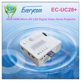 Projetor do jogo do diodo emissor de luz o mini, portátil de HD conduziu o projetor para o uso home