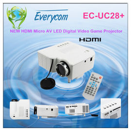 Projetor do jogo do diodo emissor de luz o mini, portátil de HD conduziu o projetor para o uso home