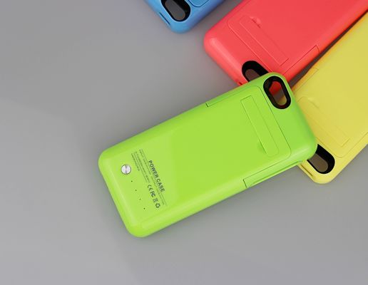 Tampa externo do exemplo do carregador do banco do poder do apoio de bateria para o iPhone 5 2200mAh