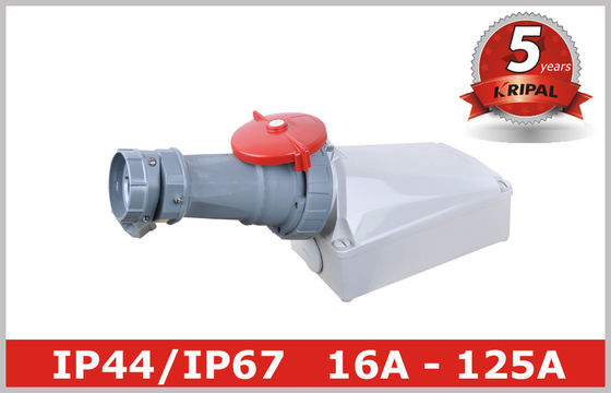 Branco adaptador elétrico industrial 380V de 3 tomadas da fase - 4150V