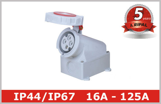 Branco adaptador elétrico industrial 380V de 3 tomadas da fase - 4150V