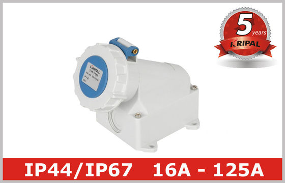 Branco adaptador elétrico industrial 380V de 3 tomadas da fase - 4150V