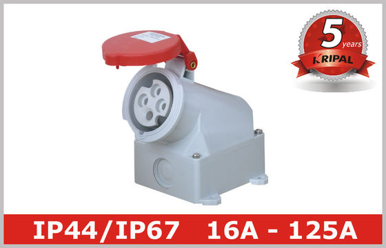 Branco adaptador elétrico industrial 380V de 3 tomadas da fase - 4150V