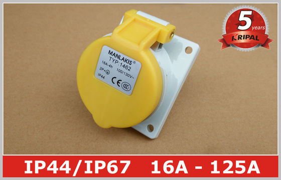 O painel angular montou o Pin industrial do interruptor 110V 16A IP44 3 do soquete de poder para o fuzileiro naval