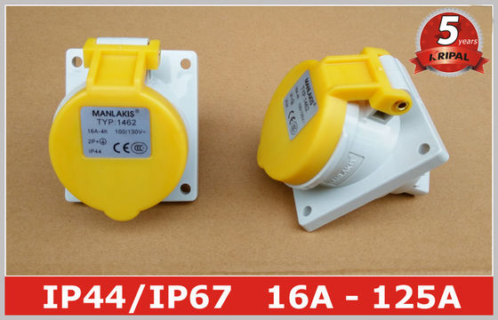 O painel angular montou o Pin industrial do interruptor 110V 16A IP44 3 do soquete de poder para o fuzileiro naval