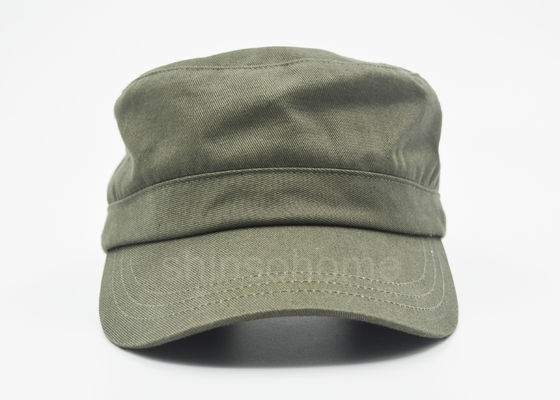 Forro personalizado do verde do exército do algodão tampão militar vazio com curvatura do metal