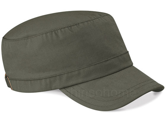 Azul vazio do tampão do exército do algodão com curvatura do metal, chapéu do exército dos homens 22 polegadas