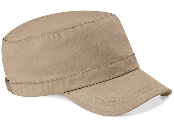 Azul vazio do tampão do exército do algodão com curvatura do metal, chapéu do exército dos homens 22 polegadas