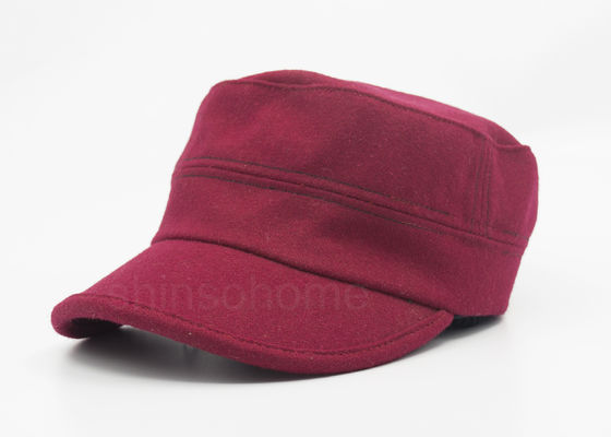Algodão 100% para adultos, parte traseira militar do tampão do algodão vermelho apto do cabo flexível do elástico