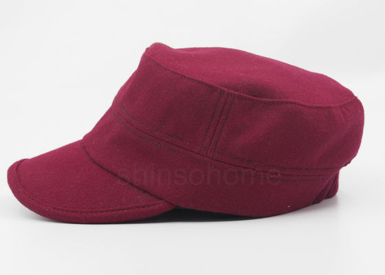 Algodão 100% para adultos, parte traseira militar do tampão do algodão vermelho apto do cabo flexível do elástico