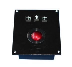 Prova do vândalo do Trackball das forças armadas do preto 25mm com resina fenólico vermelha Mechnical