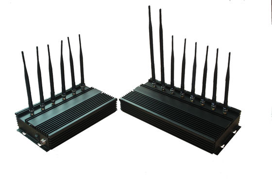 jammer do poder superior de 35dBm 4G WIFI/construtor EST-808N3 para militar, preto