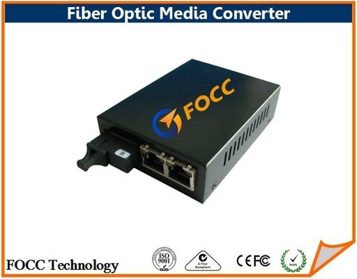 O WDM BIDI de 10/100M escolhe o conector rápido 20km do SC do conversor dos meios do Ethernet da fibra