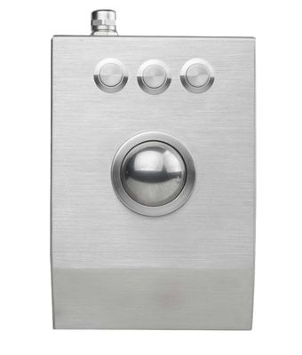 Trackball de aço inoxidável do laser do desktop 38mm do metal áspero com definição de 1200 DPI