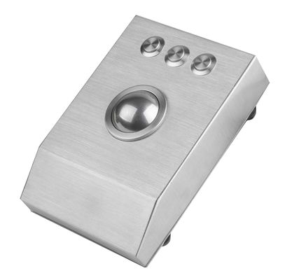Trackball de aço inoxidável do laser do desktop 38mm do metal áspero com definição de 1200 DPI