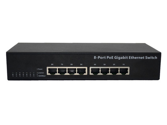 Interruptor IEEE 802.3x 10 do ponto de entrada do Desktop do porto de 8 portos RJ45/100/1000M
