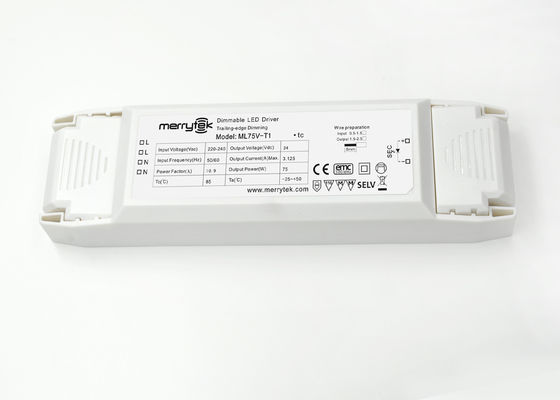 Borda de arrasto constante IP20 do motorista do diodo emissor de luz de Dimmable da tensão de um Traic de 75 watts