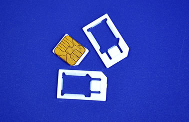 Adaptador plástico do cartão do micro SIM do iPhone 4 ao cartão normal de SIM